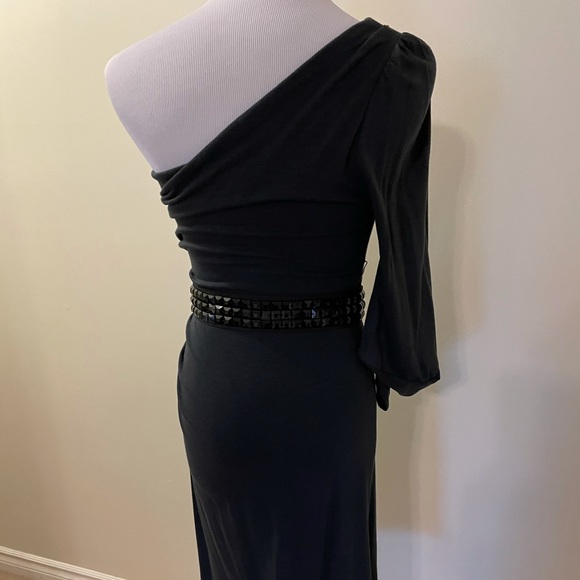BCBGMaxAzria one shoulder dress with belt - Picture 8 of 13